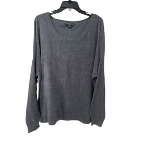 Barefoot Dreams Sweater Size 2X CozyChic Ultra Lite Pullover Blue #CCC2-2